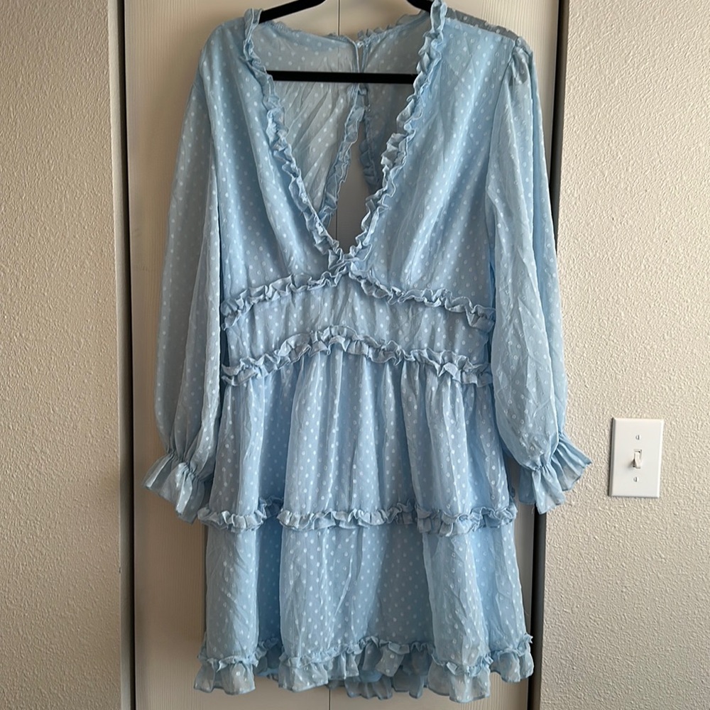 Blue Polka Dot Dress